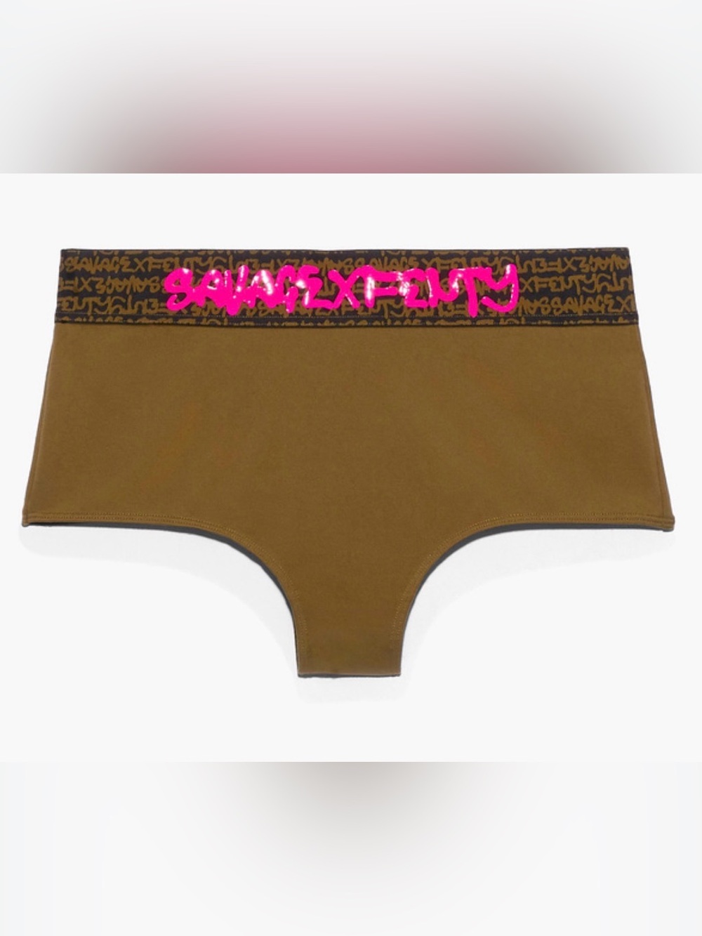 🆕SAVAGE X FENTY Olive Booty Shorts - Size: S